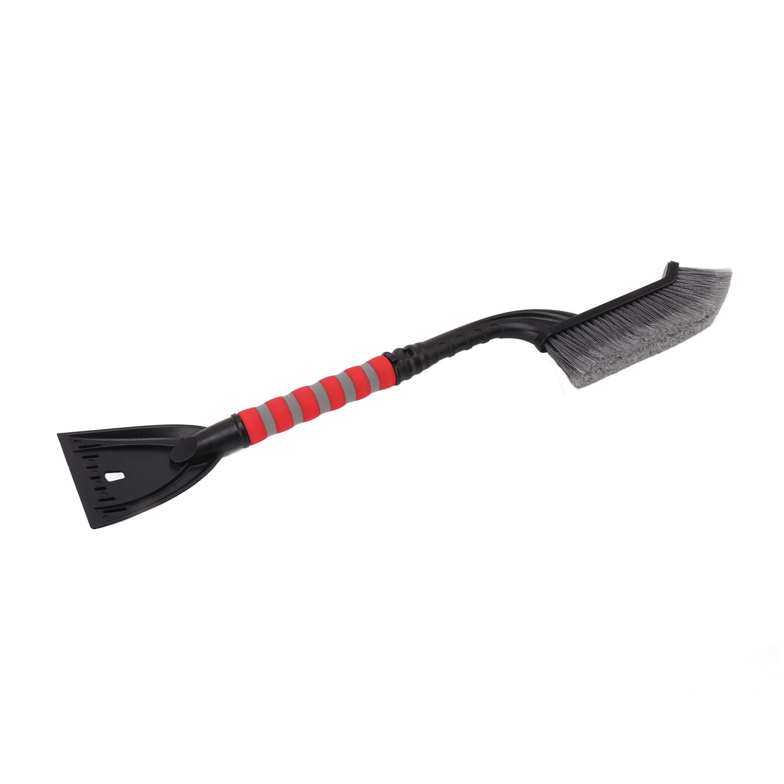 Ice Scraper, Snow Removal Tool Ergonomic Foam Grip Detachable Design for Roofs (Gray Red)