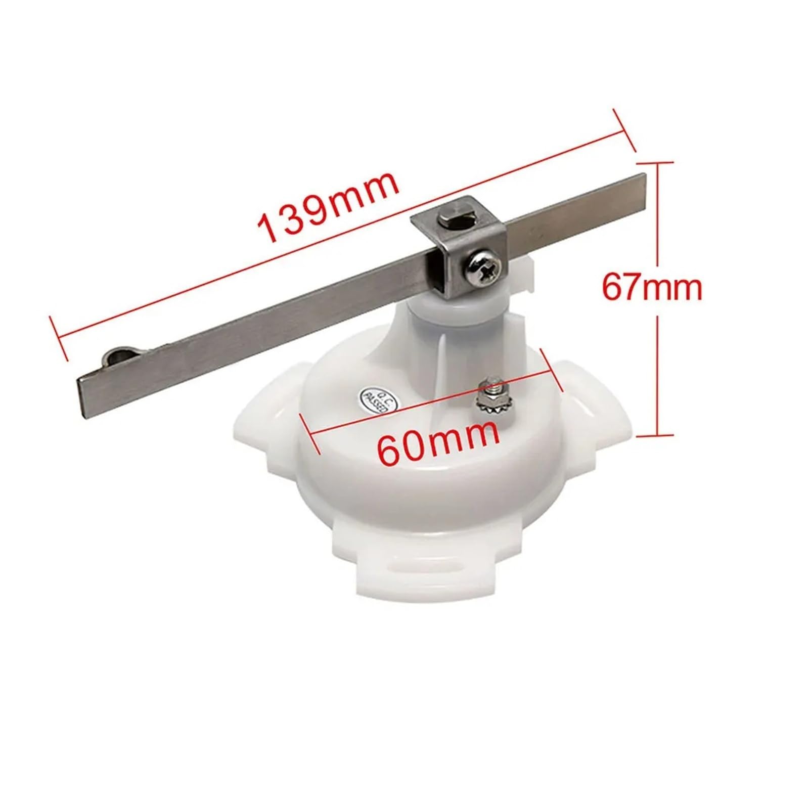 Bootsanzeige, Yacht-Kfz-Trimmanzeige, 52 mm UP-DN, 0–190 Ohm, 9–32 V, 2 Zoll Trimm-Neigungsanzeige, rote Hintergrundbeleuchtung Universal(F)
