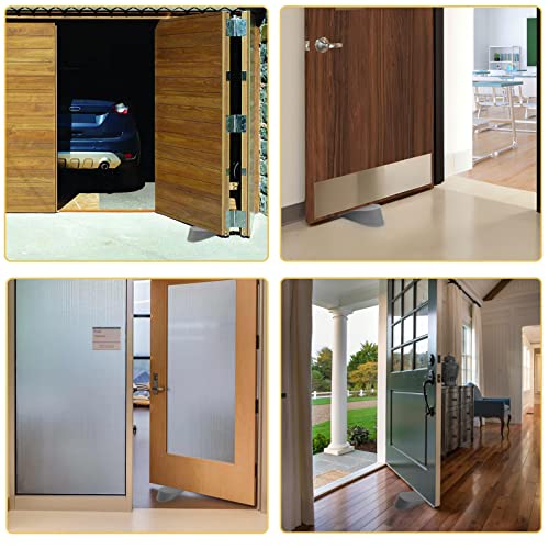 Crosize Grey Extra Large Door Stopper, High 1.9 Inches Big Door Stop For Floor Rubber Doorstop Wedge, Door Gaps And Prevent The Lock-Outs, Floor Sturdy Door Stopper For Heavy Duty Door Bottom Of Door #TOP5