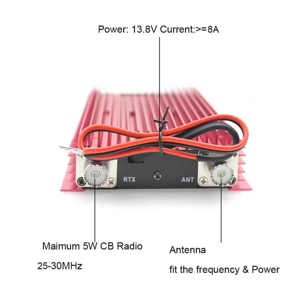 200 Mini-Hochleistungsverstärker im Vollmodus, CB-Verstärker 3-30 MHz, Schaltnetzteil, SSB-Unilateralverstärker 12-14 V