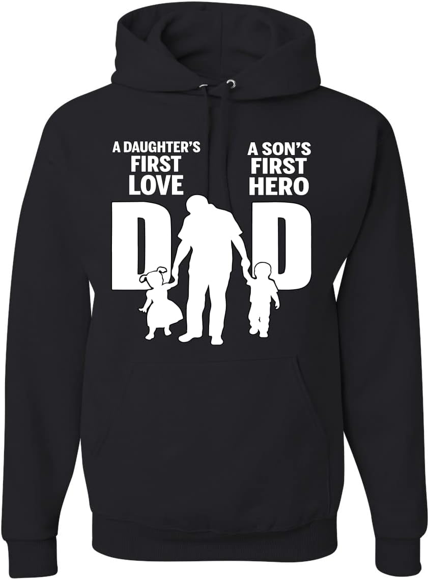 Wild Bobby Dad Daughters First Love Sons First Hero Father's Day Unisex Graphic Hoodie Sweatshirt