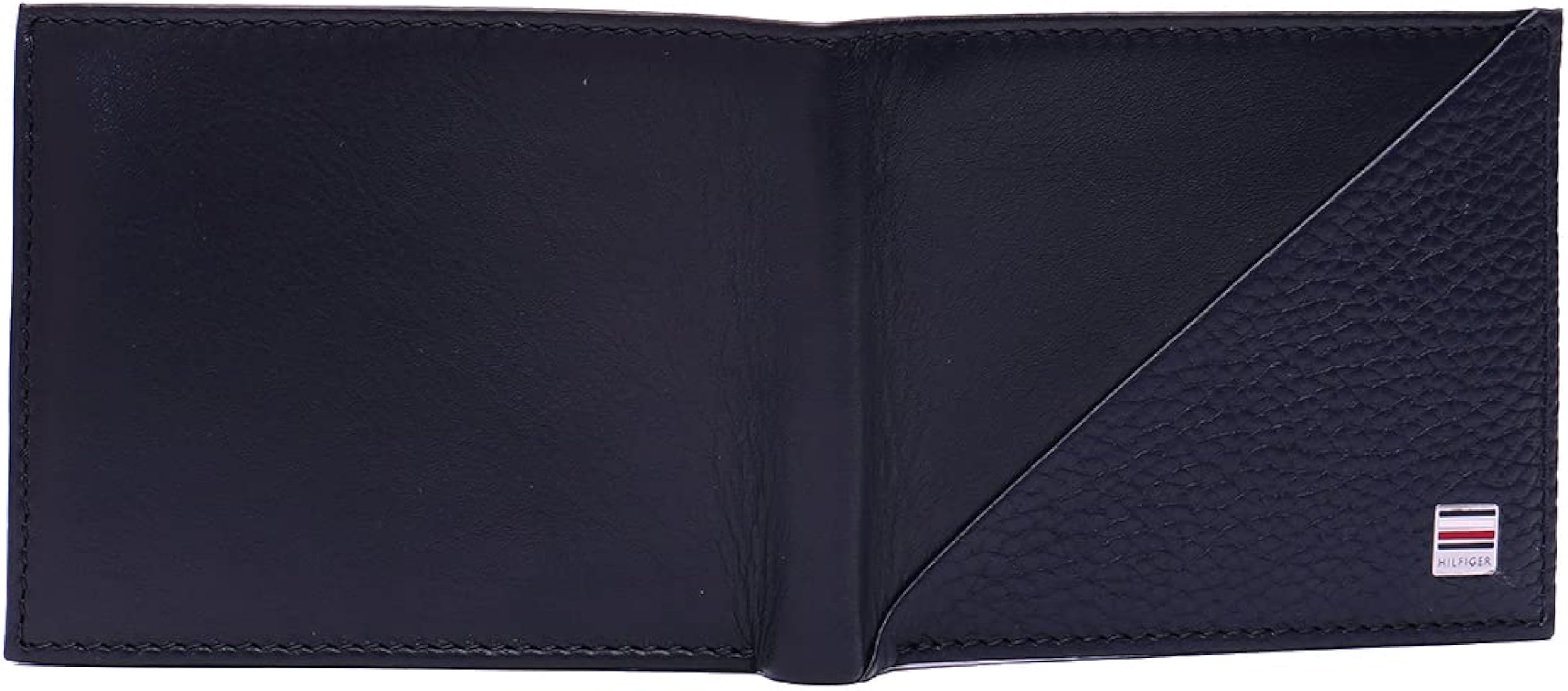Buy Tommy Hilfiger Erick Mens Leather Slimfold Wallet Navy