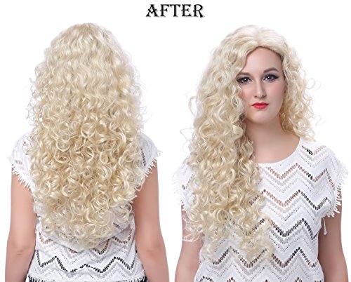 Onedor Long Hair Curly Wavy Full Head Halloween Wigs Cosplay Costume Party Hair Wigs (130A-Fox Red) #TOP6