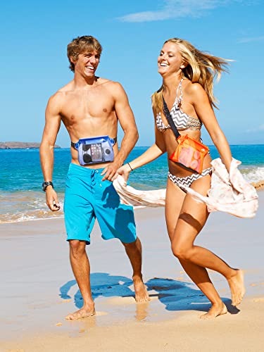 Image of HEETA 2 /3 /4 Pack Waterproof Pouch with Waist Strap, Screen Touchable Dry Bag with Adjustable Belt for Phone Valuables for Kayaking, Swimming, Snorkeling, Boating, Fishing, Surfing & Beach