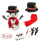 Haz un muñeco de nieve: con este kit de muñeco de nieve para construir tu propio muñeco de nieve, tu familia y amigos tendrán horas de diversión al aire libre construyendo la mujer de nieve perfecta, disfrutando de la naturaleza y trabajando juntos para hacer algo.
