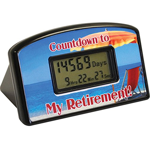 BigMouth Inc.Retirement Countdown Timer, Beach Themed –Countdown Clock for Retirement, Can be Reset, Makes a Great Gift