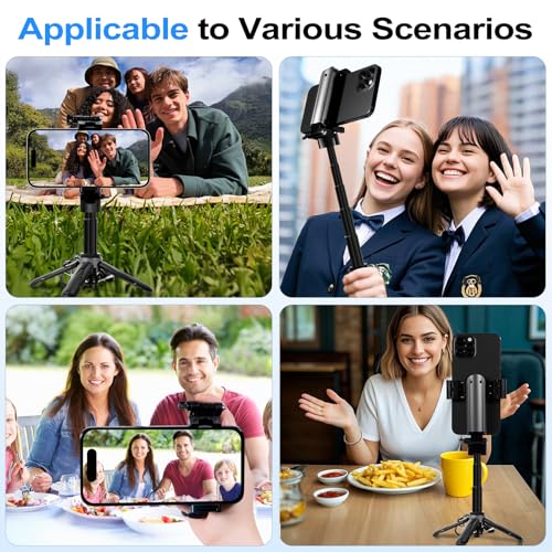 3-in-1 Mini Tripod, Selfie Stick for iPhone, Tripod for iPhone with Remote Control, Lightw - image 9