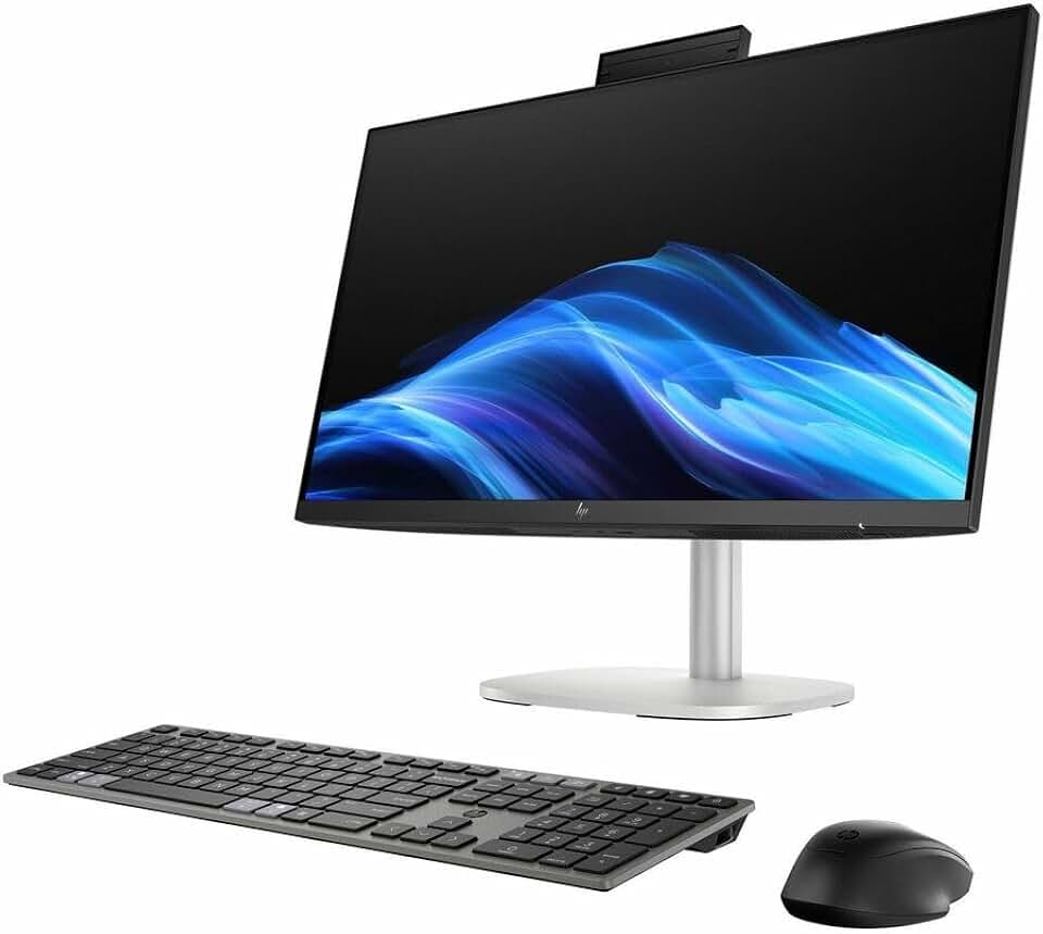 HP EliteStudio 8 AiO G1i Computador All-in-One - Intel Core Ultra 7 265 - Tecnologia vPro - 16 GB - SSD de 512 GB - Tela sensível ao toque QHD de 27 polegadas - Desktop - Pike Silver