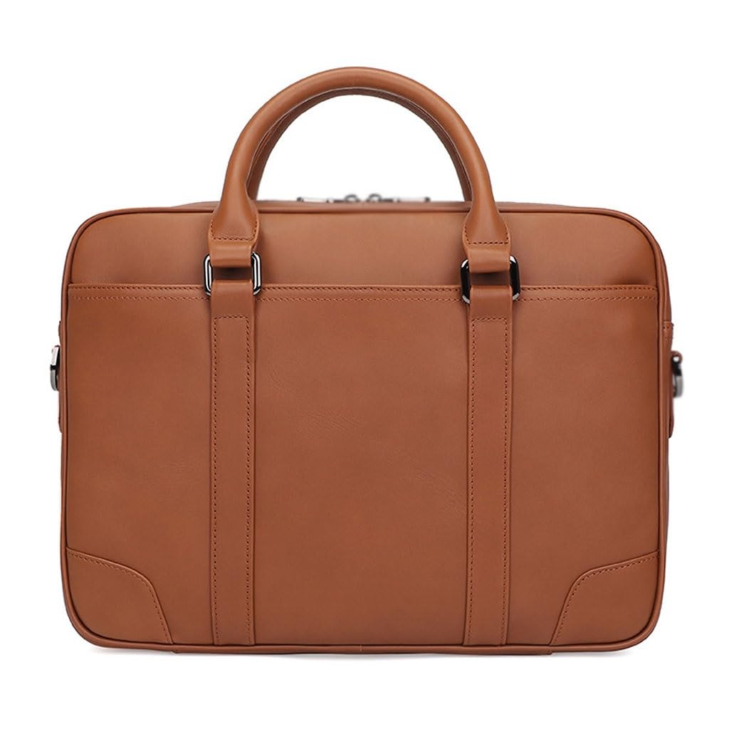 Sac en cuir de vache rétro avec multiples poches de rangement