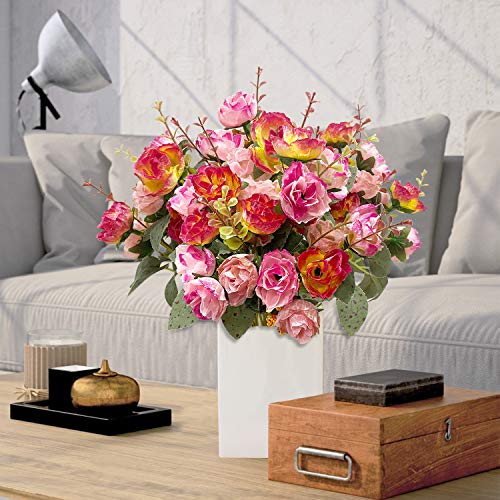 image for TURNMEON 3 Bunch Flower Bouquets Artificial Flowers Fake Flowers for H
