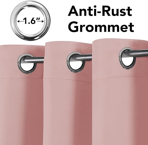 Miniatura 270 de H.Versailtex - Cortinas opacas con aislamiento térmico para oscurecer la habitación, cortinas extralargas, paneles con ojales