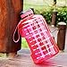 BuildLife Gallon Water Bottle with Straw - 128oz Large Water Bottles with Times to Drink More Daily - BPA Free Motivational Water Bottle 1 Gallon for Sports Outdoor(Pink, 1 Gallon)
