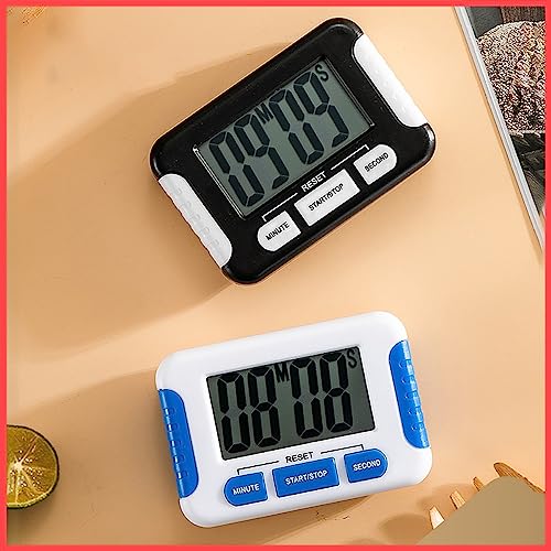 Wolpin 1 Pc Digital Kitchen Timer & Stopwatch, Countdown Large Digits, Loud Alarm, Magnetic Stand Round, for Cooking | Oven Baking | Kids Study Teache