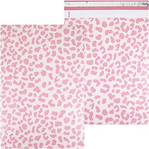 Image of Inspired Mailers - Large Poly Mailers 14.5 x 19-20 Pack - Rose Gold Cheetah - Shipping Bags - Large Mailing Envelopes - Large Shipping Envelopes - Mailers Poly Bags for Shipping