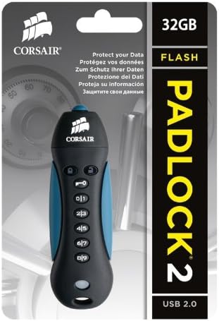 Corsair Padlock2 32GB USB 2.0 Flash Drive