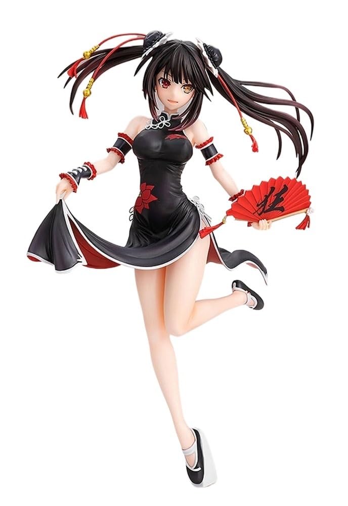 NFsgVCGJVestido Chino Kurumi Tokisaki Ver. Figura di acción 1/7/figura Figura dell'anime/Personaje Pintado 23,5 cm/9,3 Pulgadas