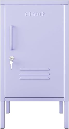 Miniatura 6 de Mesa auxiliar de una sola puerta, mesa auxiliar estrecha de 2 niveles con marco de metal, mesa multifuncional para el hogar, fácil de montar,