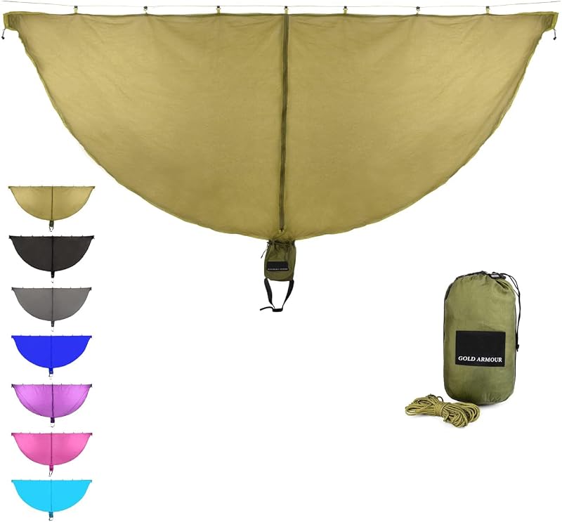 Red para insectos para hamaca Gold Armor, mosquitera para insectos, red de malla premium, guardián de los insectos y los insectos que no se ven, accesorios de equipo perfectos para sus hamacas dobles y hamacas individuales (OD Green)