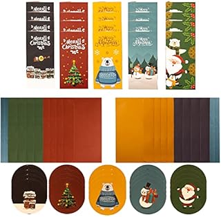 NIMU All in One Pack 20 Pieces Christmas Money Holder Cards, Money Wallets Xmas Greeting Cards in 5 Unique Christmas Designs with 20 pcs Envelopes and 20 pcs Stickers Christmas Decoration Party Favour