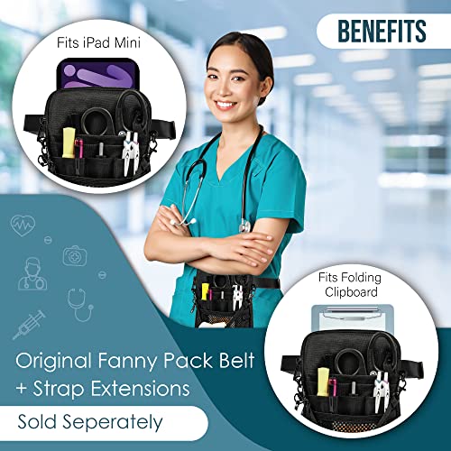 First Lifesaver 4-In-1 Nursing Fanny Pack With Medical Gear Pockets, Tape Holder, And Utility Storage For Stethoscopes, Bandage Scissors, And Emergency Supplies, Student And Nurse Use #TOP3