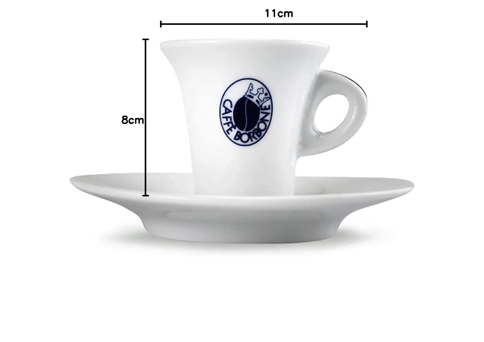 Set 6 Tazzine Con Piattino Borbone - Per Caffè E Thé | Adatte Al Microonde - Foto 11