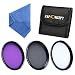 Produktbild K&F Concept® Objektiv Filterset 37MM UV CPL FLD Filter 37MM Slim Schutzfilter Polfilter 37MM mit Objektiv Mikrofaser Reinigungstuch und 3 Fächer Filtertasche
