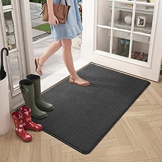Color G Door Mat 90 X 150 cm, Doormat Dirt Trapper Non-slip, Machine Washable, Soft, Absorbent Entrance Rug Floor Mat for Entryway, Patio, Hallway, Garden, Indoor, Outdoor, Pets and Dogs (Black)