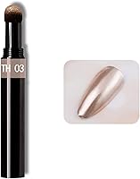 Vista 7 de RoseFlower - Juego de 6 bolígrafos metálicos de polvo para uñas color oro rosa cromado, pigmento para arte de uñas, brillo brillante, con efecto