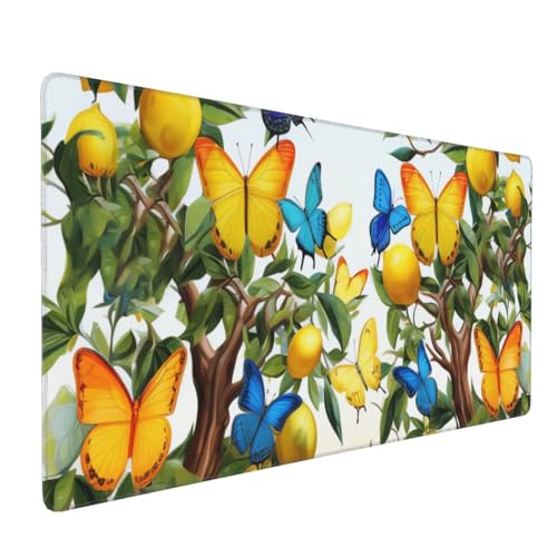 Tapis de souris imperméable XXL avec bords cousus pour protéger votre bureau des rayures