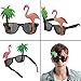 Howaf 3 Pares Divertidas Tropical Fiesta Gafas de Sol, Hawaianas Fiesta Gafas...