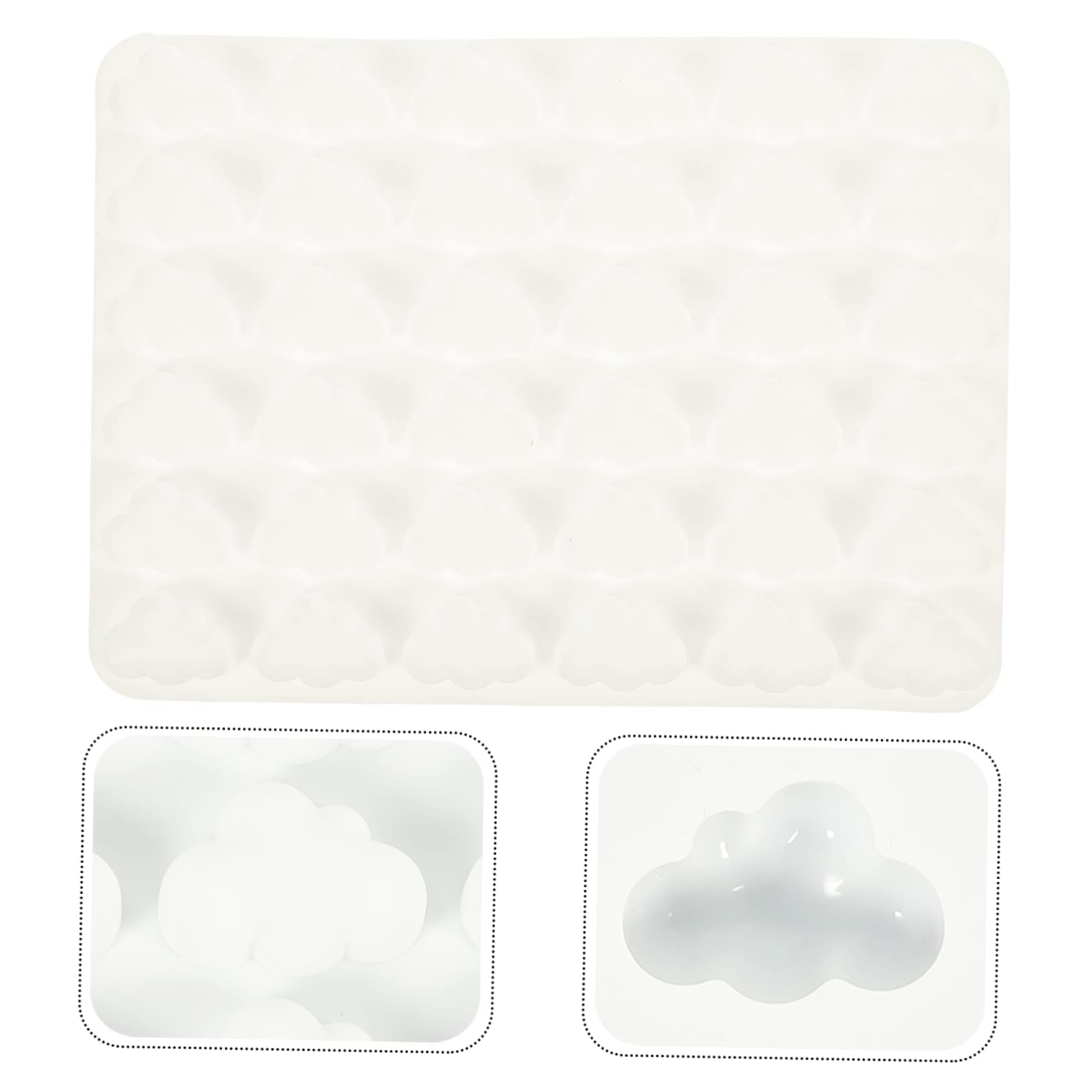 MAGICLULU 5piezas Molde De Reutilizable Para Chocolate y Dulces Molde De Nubes De Cavidades Para Hacer Juguetes De Gelatina y Snacks Congelados