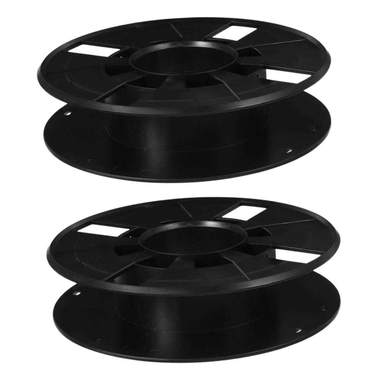 Cabilock 2pcs Printer Spool Holder Winding Reel Extension Cord Organizer for Workshops Compatible Printer Models Black