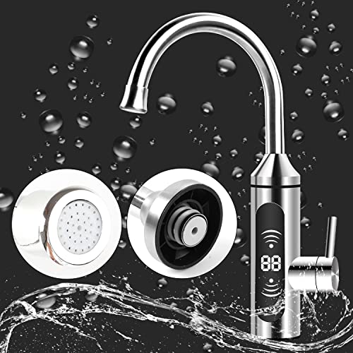 Rubinetto elettrico da cucina, in acciaio inox