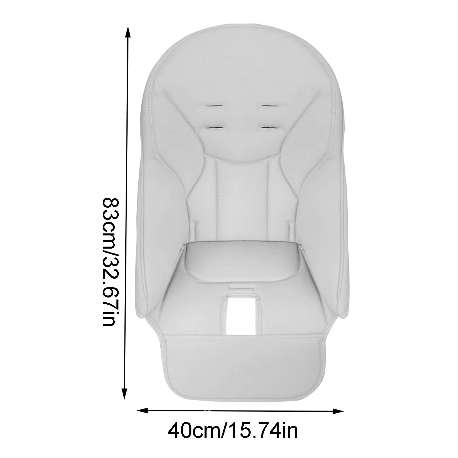 Generisch Hochstuhl Sitzbezug für Peg-Perego, Baby Hochstuhl Kissen, Esszimmerstuhl PU Leder, Atmungsaktive Bezugslage