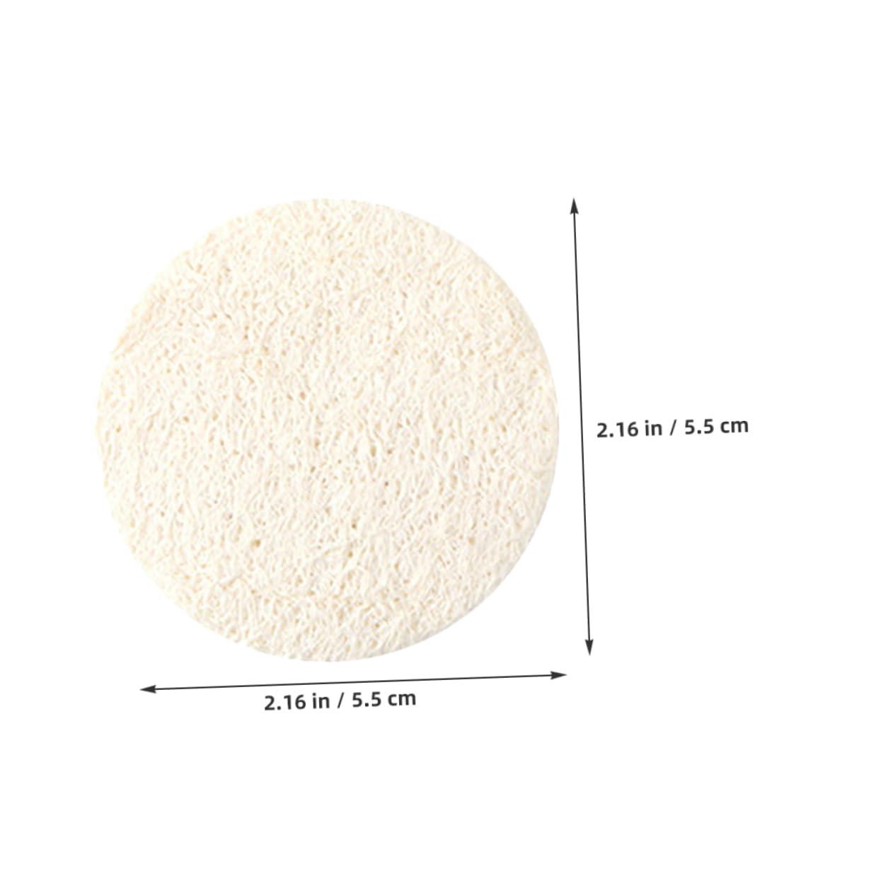 Healvian 12pcs Exfoliating Loofah Face Pads Natural Facial Cleansing Sponges for Deep Clean Reusable and Washable Makeup for Smooth Skin for Daily Skincare