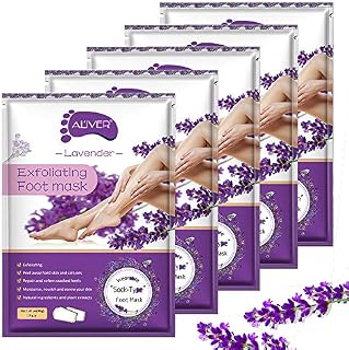 Foot Peel Mask 5 Pack，Exfoliation Spa Socks, Get Rid of Callus & Deadskin