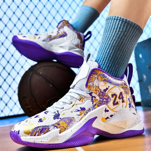 Image of Men's Basketball Shoes Fashion Printed Sneakers