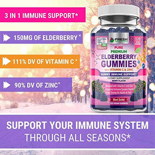 Fresh Healthcare Black Seed Oil And Elderberry Gummies - Bundle #TOP3