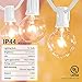 Afirst Outdoor String Lights 25FT Patio Lights with 27 Globe Bulbs Incandescent String Lights Garden/Backyard Party/Wedding Christmas Lights White Cord