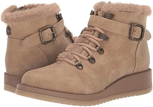 Blowfish Malibu Women's Clove-SHR Fashion Boot, Almod OliedVeganNubuck/BrnShor, 9 | Image 6