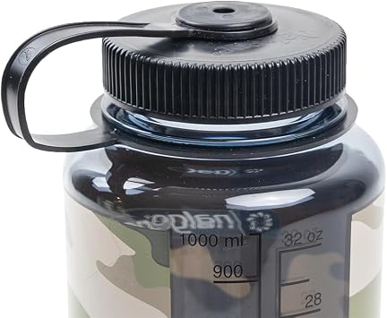 Nalgene 348822 Wide Mouth 32oz Clear - Camo Gray/Black