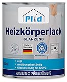 plid Heizkörperlack LF Thermolack Metalllack Heizkörperfarbe Lack Weiß 0,75l