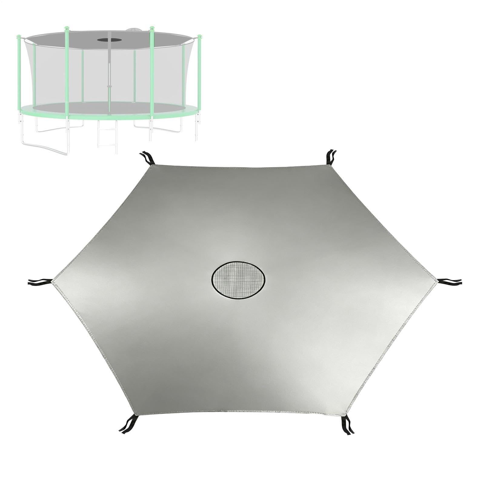 Generico Copritrampolino,Telo Parasole Impermeabile e Resistente | Copertura Superiore Trampolino Esterno | per Bambini all'Aperto, Cortile, Patio, Giardino, Prato e Spazi Esterni
