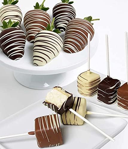 From You Flowers - Classic Strawberries & Cheesecake Pops - 12 pc for Birthday, Anniversary, Get Well or Celebration