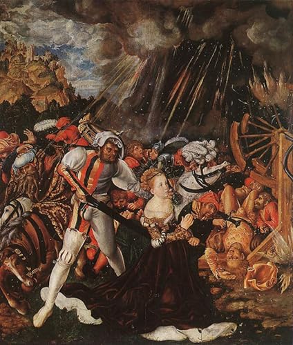 Affiche le Martyre de Sainte Catherine impression sur toile 60x90cm pour décoration salon