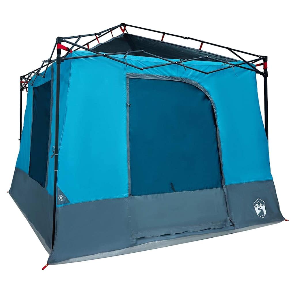 Tenda interna per 6 persone, verde, taffettà, con porta elettrica e borsa per il trasporto