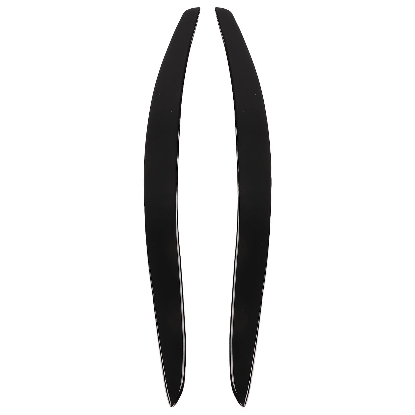 KIMISS Cejas de Faros de 2 Piezas, párpados de Faros, Adornos Negros Brillantes, para 3 Piezas Coupé e92 2006-2012