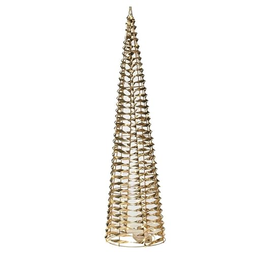 URBNLIVING Illuminated Christmas Tree Cone Pyramid LED Light Tower 3 Sizes - Festive Fairy Lights Decoration for Indoors & Outdoors, Elegant Xmas Display Holiday Decor for Home & Garden