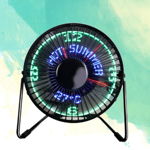 OSALADI 2 Peças Mini Relógio Inteligente Ventilador Portátil Ventilador De Mesa Ventiladores USB Ven