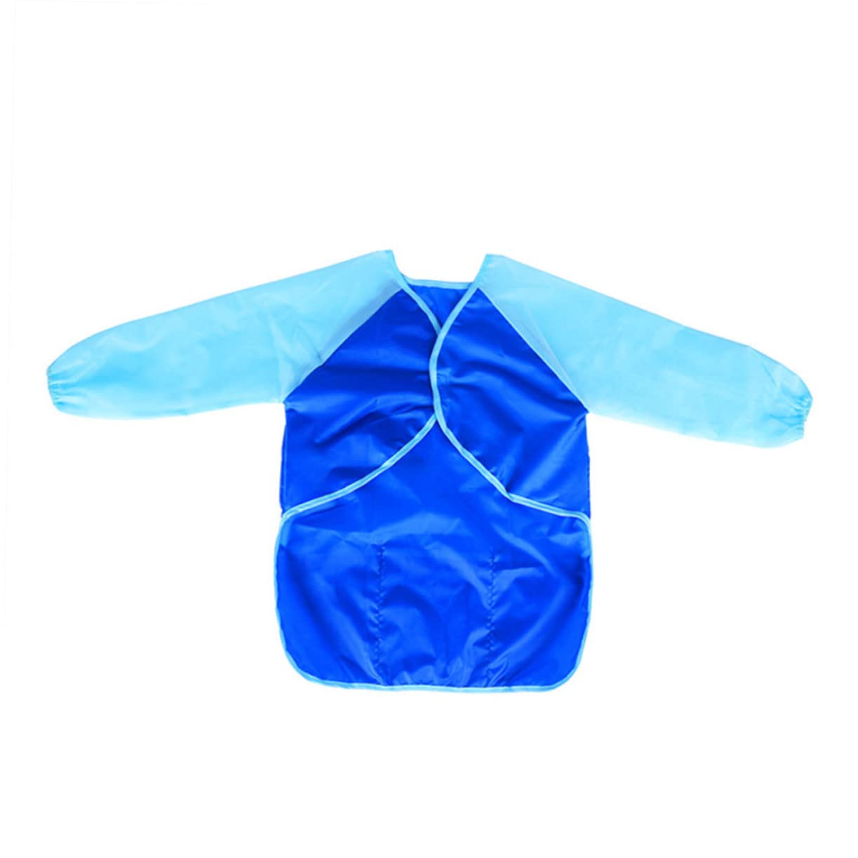 ibasenice 6pezzi Grembiuli Da Pittura Per Ragazzo Ragazza Maniche Lunghe Impermeabili e Rivestiti Pvc Grembiule Da Cucina Per Artisti Giovani Blu Giallo e Riutilizzabile Per Pittura Cucina e